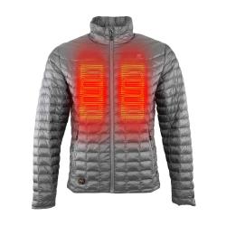 Back heated Jacket men slate zone chest - Copie