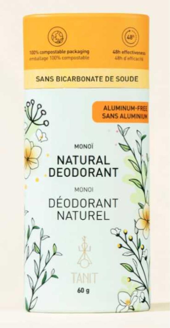 Déodorant solide naturel Monoï