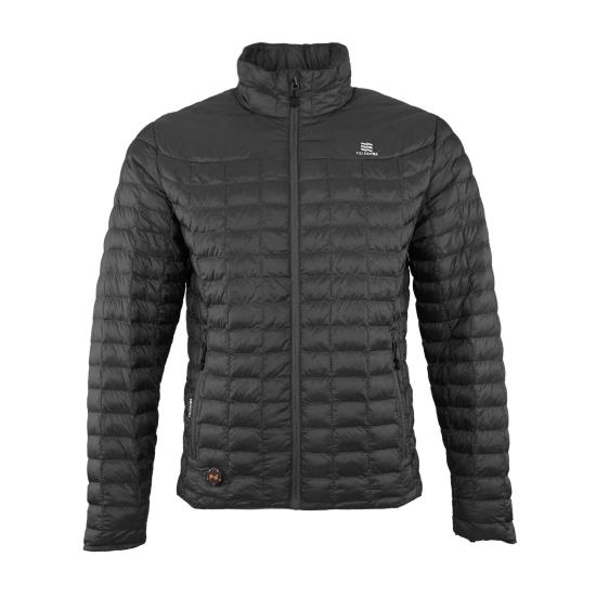 Back heated Jacket men black