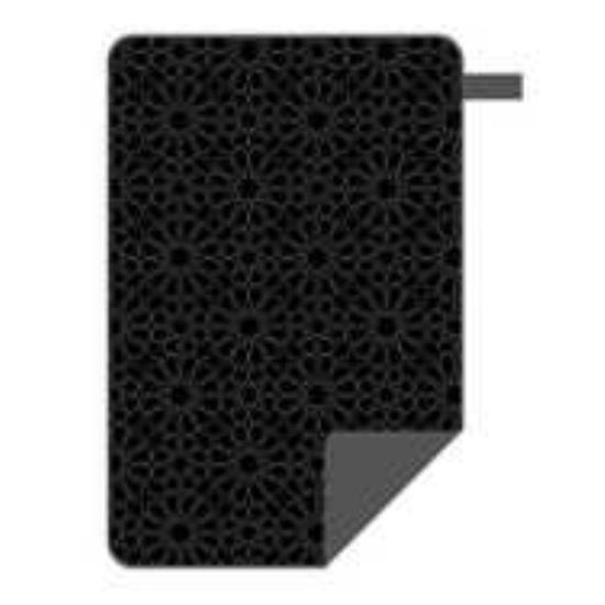 Noir sobre -gauffré